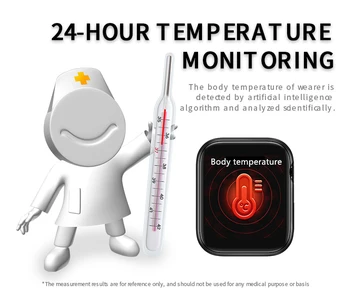 W58pro Smart Watch Moterų Temperatūra Imuninę Stebėti vyriški žiūrėti Fitness Tracker Juostoje 