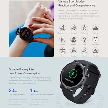XIAOMI Pasaulio Versija Haylou LS05S Smart Watch Vyrų IP68 Vandeniui Apyrankę Kraujo Spaudimo Stebėjimo Touch Control, Smart Žiūrėti