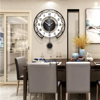 Šiaurės žiūrėti sieninis laikrodis kambarį namuose mados asmenybės kūrybos medienos laikrodis paprasta šiuolaikinės žiūrėti meno kvarcinis laikrodis