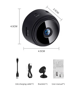 1080P HD Mini Vaizdo Kamera, Wireless Wifi Ip Infraraudonųjų spindulių Kamera Naktinio Akyse Diktofonas Sekimo Mini Kamera Home Security Cam