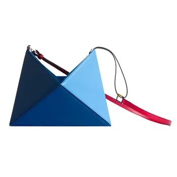 20 Naujas Turkų Stilius Ne-Mainstream Dizaino Multi-Funkcija Lankstymo Trikampio Spalvų Rankinės Vieno Peties Crossbody Krepšys