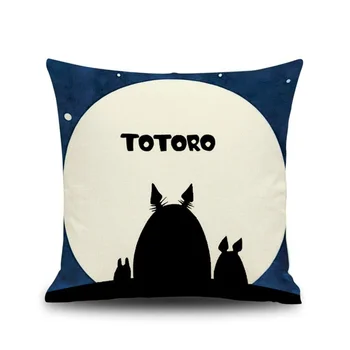 Animacinių Filmų Mano Kaimynas Totoro Pagalvėlė Padengti Užvalkalas Sofos Pagalvėlių Pagalvių Užvalkalai Super Trumpas, Minkštas Pliušas Pagalvės Apima Namų Dekoro