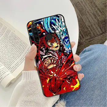 Anime Demon Slayer Kimetsu nr. Yaiba Prabangus Minkštas Telefoną Atveju Xiaomi mi5 6 5X 6X Mi9 9SE mi8lite Mi10 Mi10Pro Pocophone F1