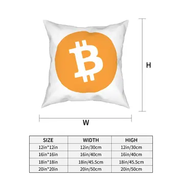 Cryptocurrency Bitcoin BTC Mesti Pagalvę Padengti Dekoratyvinės Pagalvės Kriptografijos Ethereum Blockchain Juokinga Pillowcover Namų Dekoro