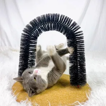 Juokingas naminių Gyvūnėlių Masažas Arch Automatinė Šepetėlių Katės Žaislą, priešslydžio sistema Braižymo Prietaisas