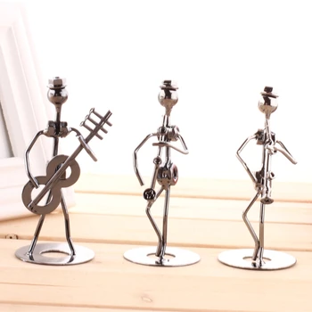 Mini Geležies Muzikos Kapela Modelio Miniatiūra Muzikantai Figūrėlės Menų Amatų Papuošalai