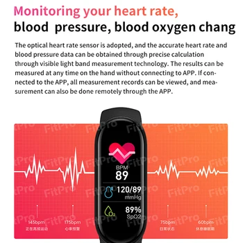 Naujas M6 Smart Apyrankę Žiūrėti Juosta Fitness Tracker Širdies Ritmas, Kraujo Spaudimas Monitoriaus Ekrane Smart Apyrankė Sporto Mobilaus Telefono