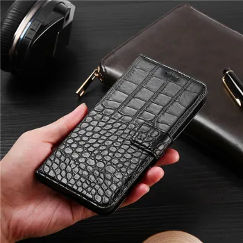 Prabanga Flip Case For Huawei P Smart Z Padengti LuxuryCrocodile Tekstūros Oda Knygos Dizainas Telefono Coque 