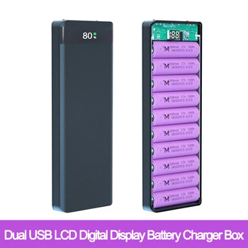 Suvirinimo Nemokamai 4/8*18650 Baterijos Laikymo Dėžutė Dual USB Power Banko Atveju 