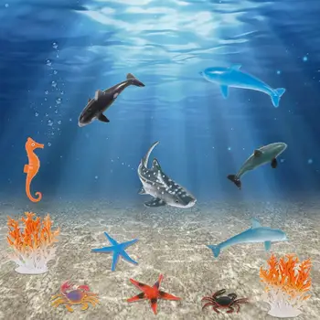 Vandens Karoliukai su 16 Jūrų Gyvūnai Žaislas Jutimo Karoliukai Vaikams 3+ Tyrinėtojai Lytėjimo Jutimo Rinkinys Jūros Gyvūnų Būtybių Namų Dekoro