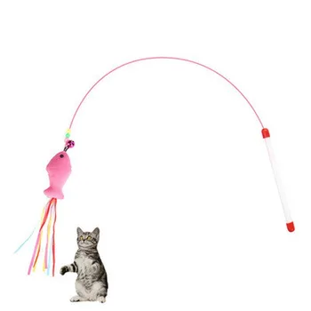 10 Stilius 1PC Kačių Žaislai Kačiukas Interaktyvus Stick Funny Cat meškere Žaidimas Lazdelė Plunksnų Stick Žaislas Naminių Reikmenys Katė Priedų