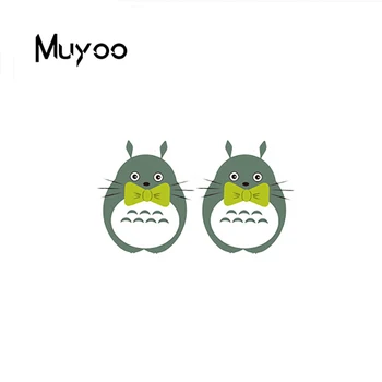 2020 Naują Atvykimo Mielas Anime Kawaii Totoro Animacinių Filmų Akrilo Dervos Auskarai Rankų Darbo Epoksidinės Stud Akrilo Auskarai