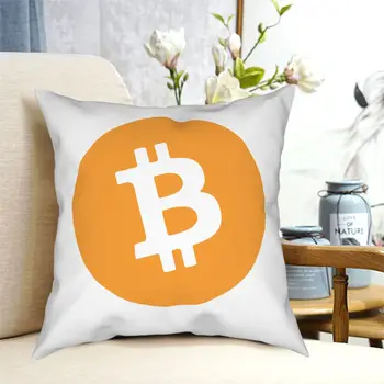 Cryptocurrency Bitcoin BTC Mesti Pagalvę Padengti Dekoratyvinės Pagalvės Kriptografijos Ethereum Blockchain Juokinga Pillowcover Namų Dekoro