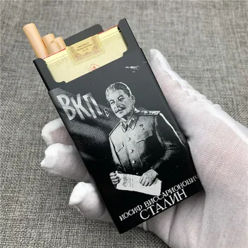 Customizd Stalinas Aliuminio Lydinio Cigarečių Atveju Dėžių Cigarečių Dėžutė Lazeriu Graviruotas Sovietų Sąjungoje Stalino,Lenino Pasidaryk Savo Nuotrauką