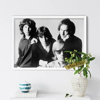 Durys Roko Grupės Sienos Nuotrauka Jim Morrison Įžymybė Dainininkas Plakatas Muzikos Žvaigždė Namų Dekoro Derliaus Nuotrauka Juoda Balta Spausdinti