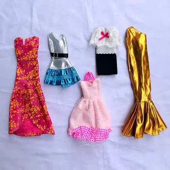 Mados Suknelė Barbie maudymosi kostiumėlį Lėlės Undinė Apranga, Dėvėti Batai, Aksesuarai Vaikams Žaislai Mergaitėms 
