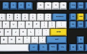 Mėlynas dangus ir baltas debesis keycap 108/155 klavišus PBT Vyšnių Profilis Dažų Sublimated MX Jungiklis, Mechaninė klaviatūra keycap