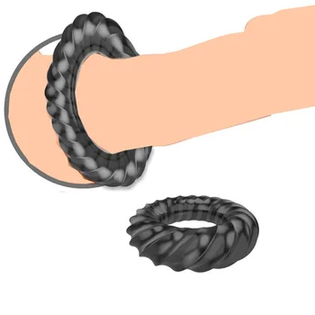 Naujas Juodos spalvos Varpos Žiedas Atidėti Ejakuliacija Dick Žiedas Sekso žaisliukai Vyrams Klitorio Stimuliacija Vyrų Skaistybės Prietaiso Gaidys Žiedas