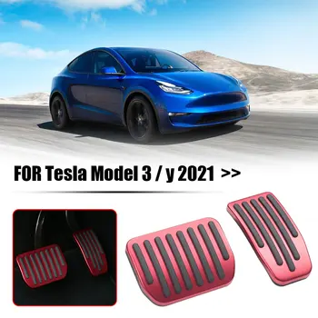 Ne Slydimo Akceleratoriaus, Stabdžių Pedalas Trinkelės, Sankabos Pedalai Trinkelės, Automobilių Reikmenys Tesla Model 3 Y 2021 Automobilių Reikmenys
