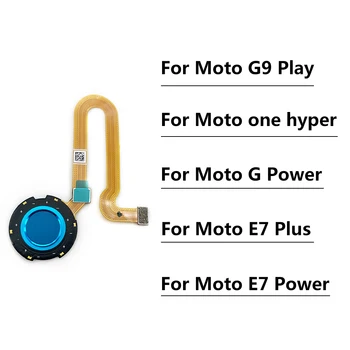 Pirštų Atspaudų Jutiklis Namo Grįžti Mygtukas Meniu Mygtukas Flex Kabelis Motorola Moto G9 Žaisti Vienas Hyper G E7 Power Plus Home Mygtuką