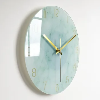 Prabanga Silent Sieninis Laikrodis Kambarį Stiklo Laikrodžiai Sienos, Namų Dekoro Kūrybos Modernus Didelis Wall Žiūrėti Virtuvės Laikrodis Dovana WF