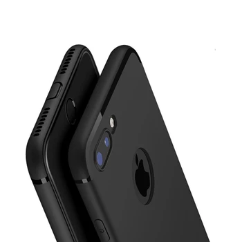 Prabangus Minkštas Silikoninis Telefono dėklas Skirtas iPhone 11 Pro Max 6 7 8 Plus X XS Max XR Juodo Dangtelio Telefono Raštas Atvejais
