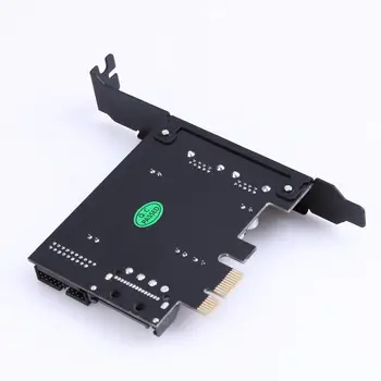 Super greitis PCI-E, USB 3.0, su 2 USB jungtys PCI Express Plėtros Kortelę ar 19-Pin Maitinimo Jungtis paramos PCIE 1X 4X 8X 16X