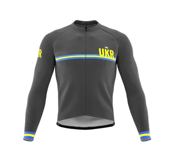 Ukrainos pavasarį ir rudenį, vyriški ilgomis rankovėmis dviračių džersis, kvėpuojantis ir anti-ultravioletinių dviračių džersis