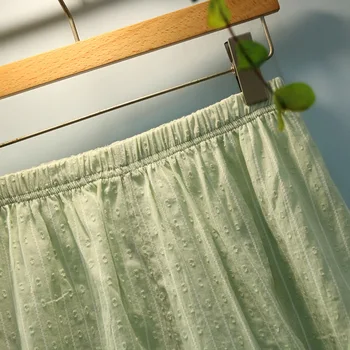 Vasarą ponios medvilnės trumparankoviai pižama mielas namų drabužių nustatyti sleepwear