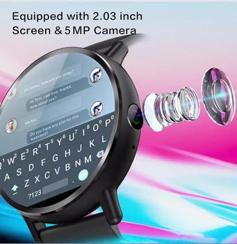 Vilips Smart Žiūrėti MTK6739 Quad Core Android OS 7.1 Laikrodžiai Telefonas 5.0 MP Kamera GPS, WIFI, Bluetooth Smartwatch