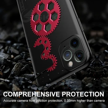 GKK Mechanikas Pasukimo Išskleidimo Pavarų Atveju IPhone, 11 Pro XS Max X XR Sunku Matinis KOMPIUTERIO Dangtelis 