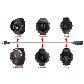 Kroviklis Usb Magnetinio Kabelis, Skirtas Suunto Pirmojo 1/2/3 Smart Watch Greitai Įkrauti Įrašą Adapteris Pakeitimo Aukštos kokybės Žiūrėti įkroviklis