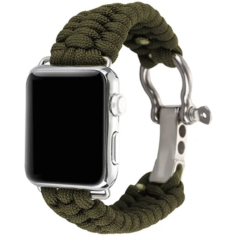 Nailono juostų Apple Watch Band 6 SE 5 4 3 42 mm 38mm Sporto Riešo Dirželis, Apyrankės Už iWatch series 5 6 4 1 2 3 40mm 44mm