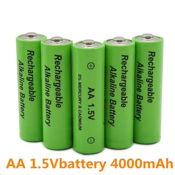1,5 V šarminės įkraunamas baterijas AA įkraunamas baterijas 4000mAh 1,5 V led šviesos žaislai, mp3