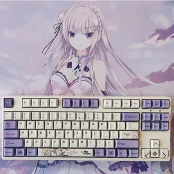 151-pagrindinių Japonų Anime Re: Amy Keycaps PBT Sublimacijos Vyšnių Profilis Labai Mechaninė Klaviatūra Keycaps dėl Piratų Laivas Razer
