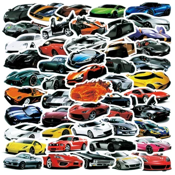 50/100VNT Cool Lenktynių Automobilių Modifikavimo JDM Logo Lipdukus Estetinės Nešiojamas Automobilių Vandeniui 