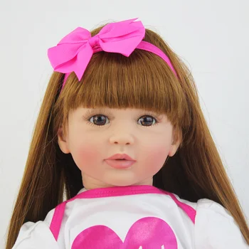 60cm Rankų darbo Silikono Vinilo Atgimsta Lėlės Patinka Real Baby Princess Bamblys Kūdikiams Gyvas Bebe Mergina Gimtadienio Dovana Žaisti Žaislų Namai