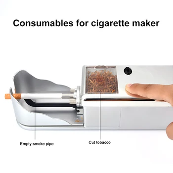8mm Automatinis Cigarečių Mašinos Elektros Tabako Roller Nerūdijančio Plieno Cigarų Maker Prietaiso Tabako Purkštuvas Rūkymo Priemonė