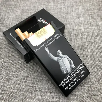 Customizd Stalinas Aliuminio Lydinio Cigarečių Atveju Dėžių Cigarečių Dėžutė Lazeriu Graviruotas Sovietų Sąjungoje Stalino,Lenino Pasidaryk Savo Nuotrauką