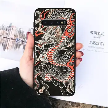 Dragon meno estetika Telefono dėklas Samsung galaxy S 8 9 10 20 21 30 30 50 51 70 10 pastaba plus Ultra 5g