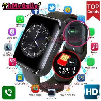 Dropshipping KY001 smartwatch Dial Ryšio Smart Watch Vyrų TF ir SIM Kortelę 