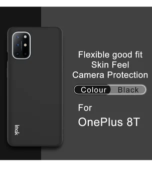 Imak Už OnePlus 8T Atveju Minkšto Silikono Telefono Dėklai OnePlus 8T TPU Galinį Dangtelį Telefono dėklas