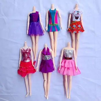 Mados Suknelė Barbie maudymosi kostiumėlį Lėlės Undinė Apranga, Dėvėti Batai, Aksesuarai Vaikams Žaislai Mergaitėms 