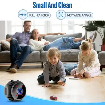Mini Wifi Kamera Full HD 1080P Namų Apsaugos Kamera Naktinio Matymo Micro Slapta Kamera Judesio Aptikimo Vaizdo Diktofonas Cam