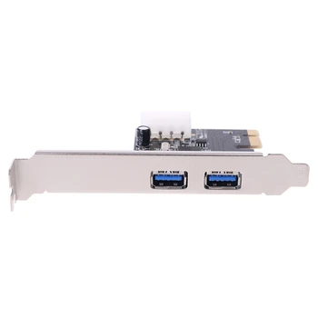 PCI-E PCI Express Dual Port USB 3.0 HUB Plėtimosi Kortelės Adapterį Profilio Laikiklis 28TE