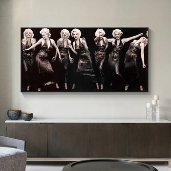 Retro Laimingas Marilyn Monroe Rodo Įvairių Gestų, Plakatų ir grafikos Paveikslai Tapyba Spausdinti Sienos Meno Kambarį Namų Dekoro