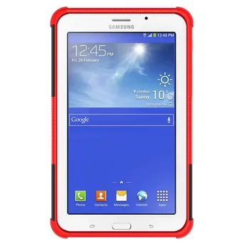 Sunkiųjų Samsung Tab, 3 lite T110 Atveju Šarvai PC&TPU atsparus smūgiams gaubtas, skirtas Samsung Galaxy Tab 3 Lite 7.0