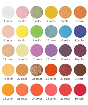 Wholesal šešėliai paletė 30 spalvų matinis blizgučiai pigmento akių makiažas shadow private label no logo užsakymą