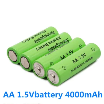 1,5 V šarminės įkraunamas baterijas AA įkraunamas baterijas 4000mAh 1,5 V led šviesos žaislai, mp3