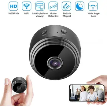 1080P HD Mini Vaizdo Kamera, Wireless Wifi Ip Infraraudonųjų spindulių Kamera Naktinio Akyse Diktofonas Sekimo Mini Kamera Home Security Cam